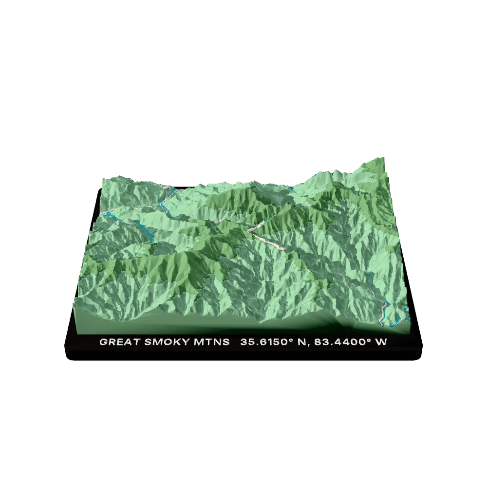 Great Smoky Mountains National Park terrain block