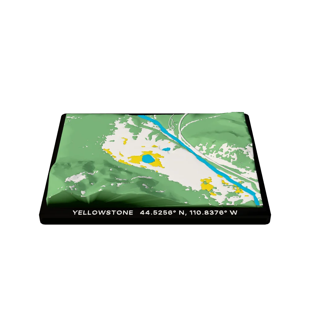 Yellowstone National Park terrain block