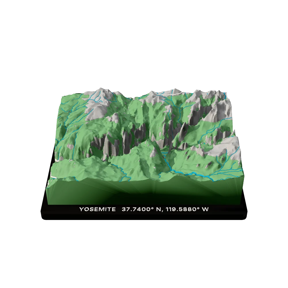 Yosemite National Park terrain block